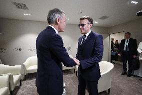 Macron And Carney At World Economic Forum Annual Meeting - Davos