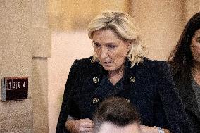 Trial of Marine Le Pen and RN s officials during a break - Paris AJ