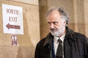Trial of Marine Le Pen and RN s officials during a break - Paris AJ