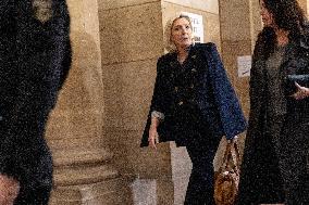 Trial of Marine Le Pen and RN’s officials during a break - Paris AJ