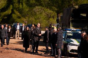 Royals Visit To Command Post After Adamuz Railway Train Accident - Spain