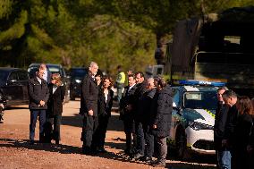 Royals Visit To Command Post After Adamuz Railway Train Accident - Spain