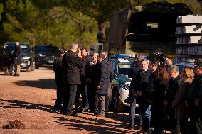 Royals Visit To Command Post After Adamuz Railway Train Accident - Spain