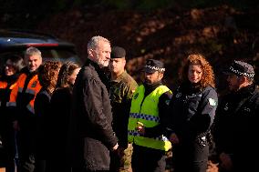 Royals Visit To Command Post After Adamuz Railway Train Accident - Spain