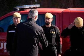 Royals Visit To Command Post After Adamuz Railway Train Accident - Spain