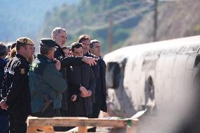 Royals Visit To Command Post After Adamuz Railway Train Accident - Spain