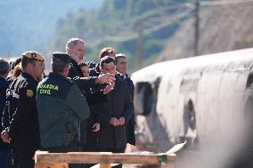 Royals Visit To Command Post After Adamuz Railway Train Accident - Spain