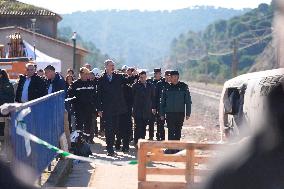 Royals Visit To Command Post After Adamuz Railway Train Accident - Spain