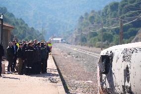 Royals Visit To Command Post After Adamuz Railway Train Accident - Spain