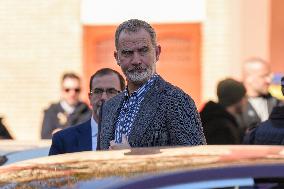 Royals Visit To Command Post After Adamuz Railway Train Accident - Spain