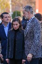Royals Visit To Command Post After Adamuz Railway Train Accident - Spain
