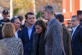 Royals Visit To Command Post After Adamuz Railway Train Accident - Spain
