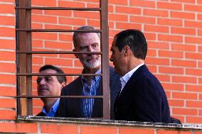 Royals Visit To Command Post After Adamuz Railway Train Accident - Spain