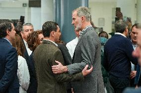 Royals Visit To Command Post After Adamuz Railway Train Accident - Spain