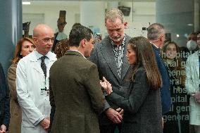 Royals Visit To Command Post After Adamuz Railway Train Accident - Spain