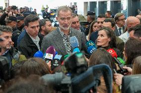 Royals Visit To Command Post After Adamuz Railway Train Accident - Spain