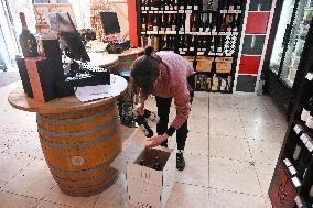 President Trump threatened to impose 200 percent tariffs on French wine