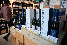 President Trump threatened to impose 200 percent tariffs on French wine