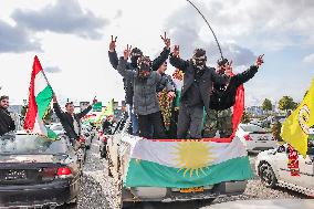 Demonstration in Support of Kurds in Syria - Iraq