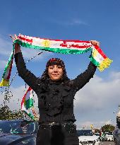 Demonstration in Support of Kurds in Syria - Iraq