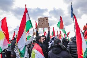Demonstration in Support of Kurds in Syria - Iraq