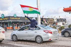 Demonstration in Support of Kurds in Syria - Iraq