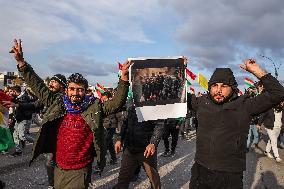 Demonstration in Support of Kurds in Syria - Iraq