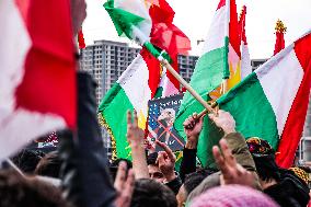 Demonstration in Support of Kurds in Syria - Iraq