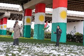 Demonstration in Support of Kurds in Syria - Iraq