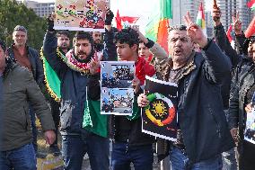 Demonstration in Support of Kurds in Syria - Iraq