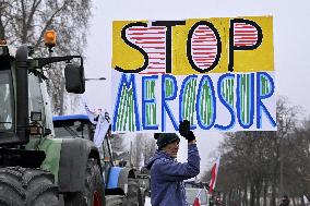 Farmers Demonstrate Against the EU-Mercosur Agreement - Strasbourg
