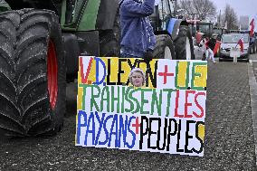 Farmers Demonstrate Against the EU-Mercosur Agreement - Strasbourg