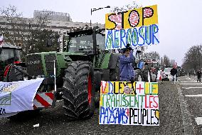 Farmers Demonstrate Against the EU-Mercosur Agreement - Strasbourg