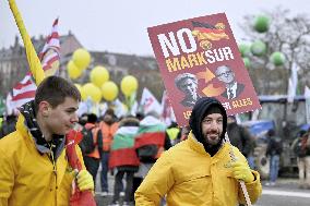 Farmers Demonstrate Against the EU-Mercosur Agreement - Strasbourg