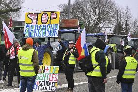 Farmers Demonstrate Against the EU-Mercosur Agreement - Strasbourg
