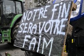 Farmers Demonstrate Against the EU-Mercosur Agreement - Strasbourg