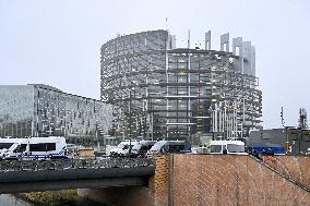 Farmers Demonstrate Against the EU-Mercosur Agreement - Strasbourg