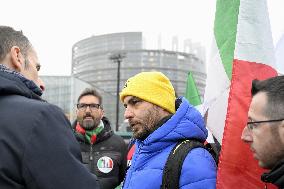 Farmers Demonstrate Against the EU-Mercosur Agreement - Strasbourg