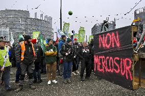 Farmers Demonstrate Against the EU-Mercosur Agreement - Strasbourg