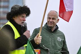 Farmers Demonstrate Against the EU-Mercosur Agreement - Strasbourg