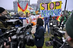 Farmers Demonstrate Against the EU-Mercosur Agreement - Strasbourg