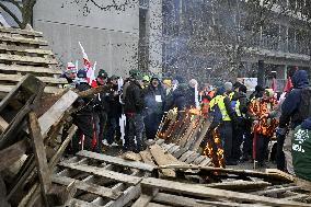 Farmers Demonstrate Against the EU-Mercosur Agreement - Strasbourg
