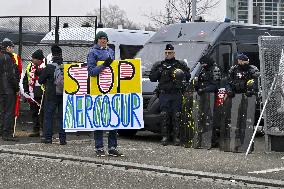 Farmers Demonstrate Against the EU-Mercosur Agreement - Strasbourg