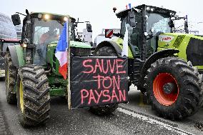 Farmers Demonstrate Against the EU-Mercosur Agreement - Strasbourg