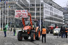 Farmers Demonstrate Against the EU-Mercosur Agreement - Strasbourg