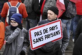 Farmers Demonstrate Against the EU-Mercosur Agreement - Strasbourg