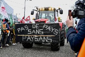 Farmers Demonstrate Against the EU-Mercosur Agreement - Strasbourg