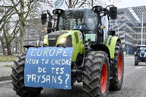 Farmers Demonstrate Against the EU-Mercosur Agreement - Strasbourg