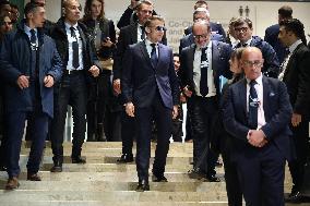 Macron at World Economic Forum annual meeting - Davos