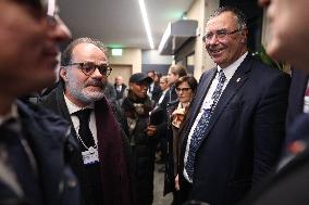 Macron at the Business France event during World Economic Forum annual meeting - Davos